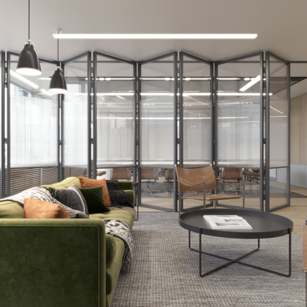 Bi-folding multipaned stackable doors