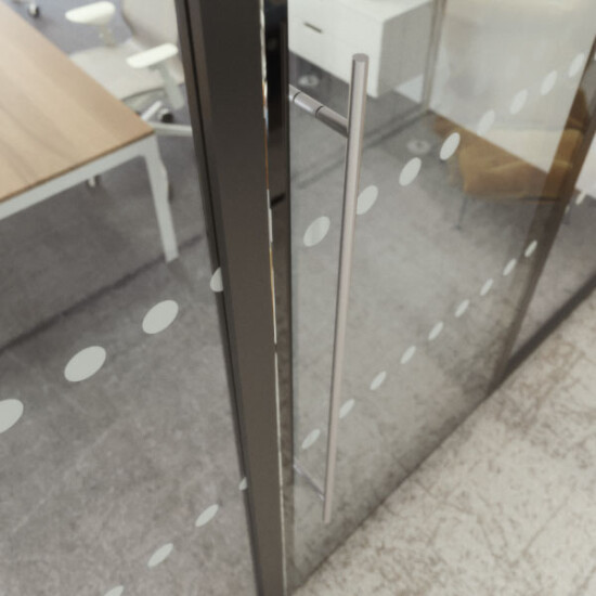 Comes with a number of ironmongery options and can be fit with hinges or floor springs if on raised access flooring.