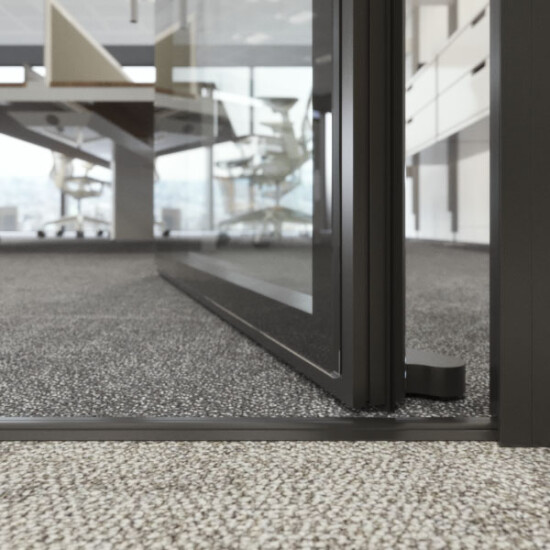 Manufactured with integrated floor pivots.