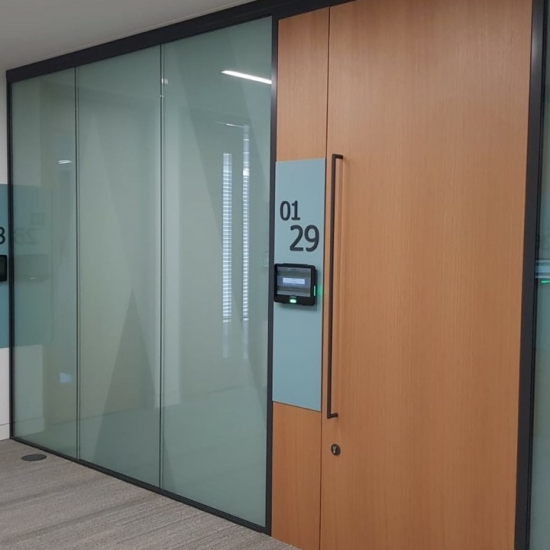 Veneer options include European Oak (pictured), maple, eucalyptus, walnut and sycamore, with veneers able to be book, slip or random matched.